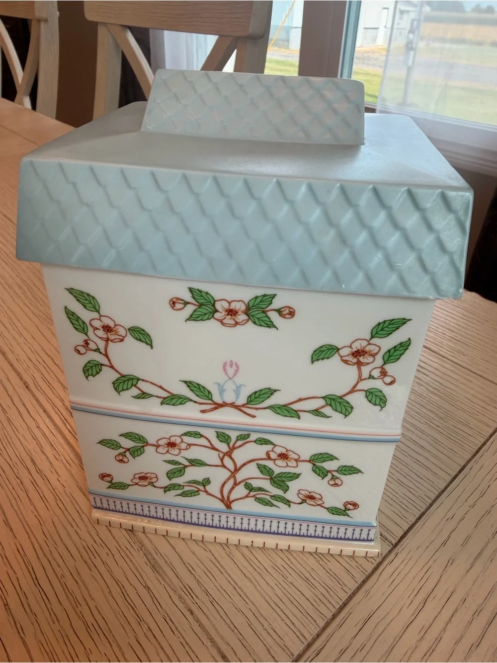 Lenox Village Tea Canister